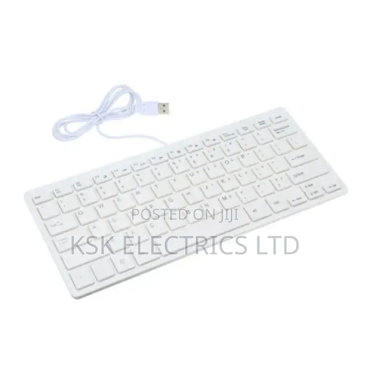  78 Keys Slim Wired USB Keyboard 4 Laptop Desktop