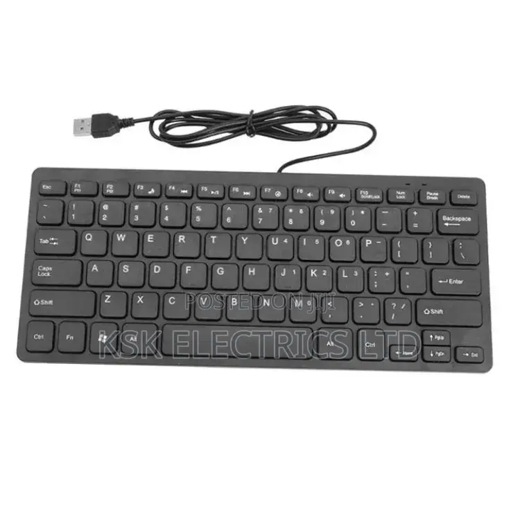  78 Keys Slim Wired USB Keyboard 4 Laptop Desktop