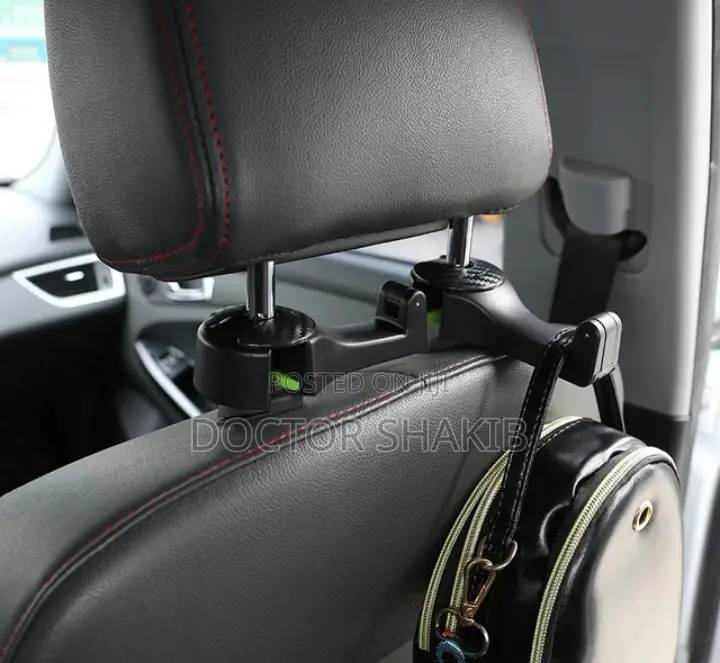 2 In 1 Car Back Seat Hanger With Mobile Phone Holder