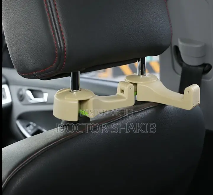 2 In 1 Car Back Seat Hanger With Mobile Phone Holder