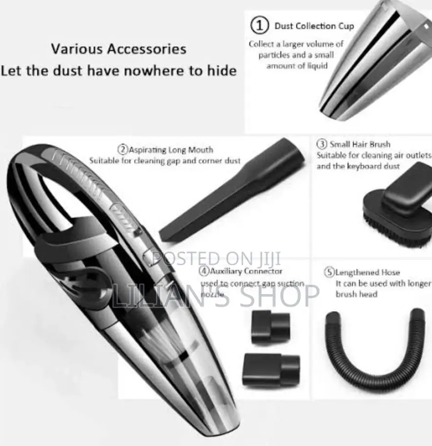 Portable Rechargeable Wet And Dry Vacuum Cleaner