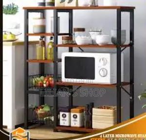 Microwave Stand And Kitchen Storage Organizer