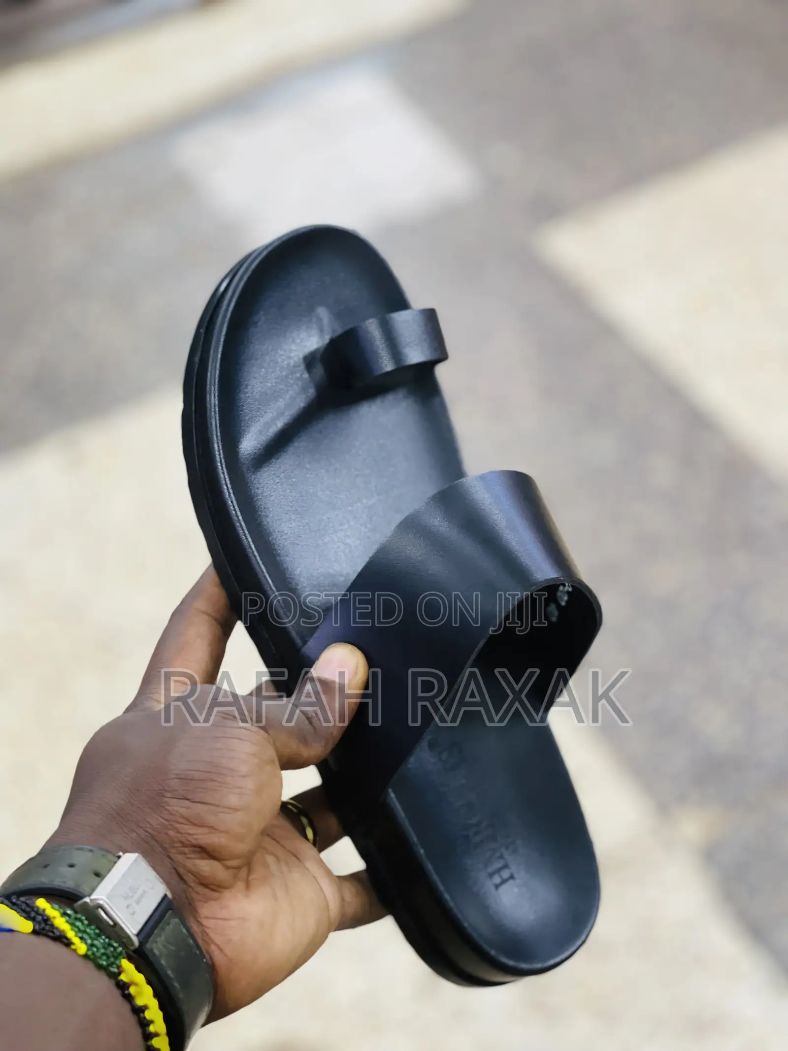 Original Classic Comfortable Black Men’S Hermes Sandals