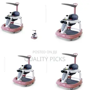 Adjustable Baby Walker Pink