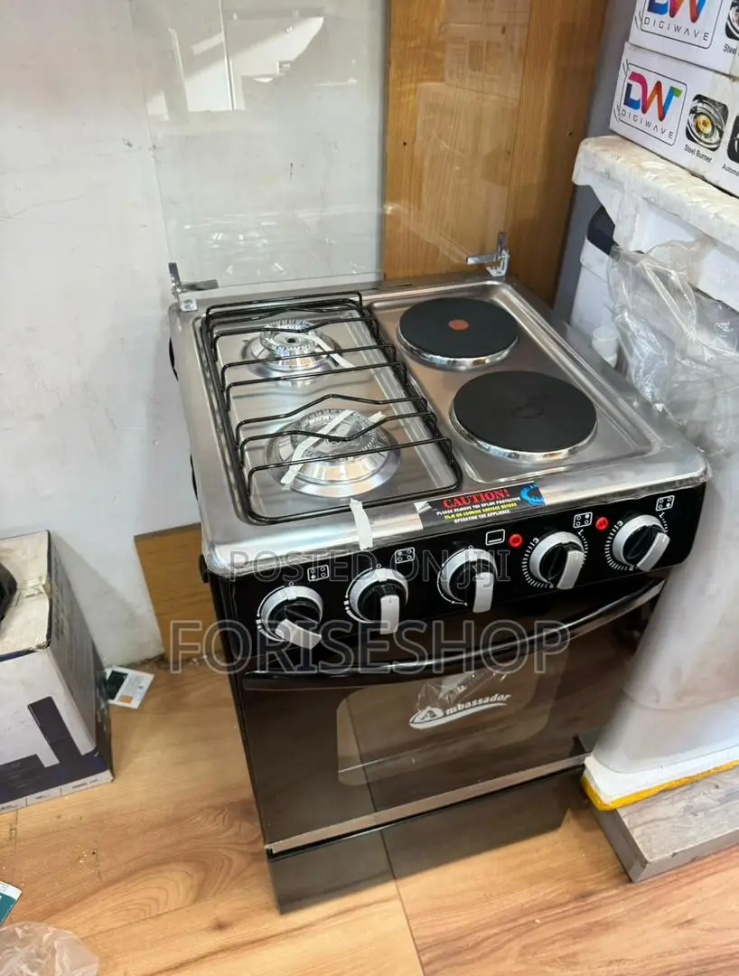 Ambassador 2gas and 2ELECTRIC COOKERS (50×50)Cm