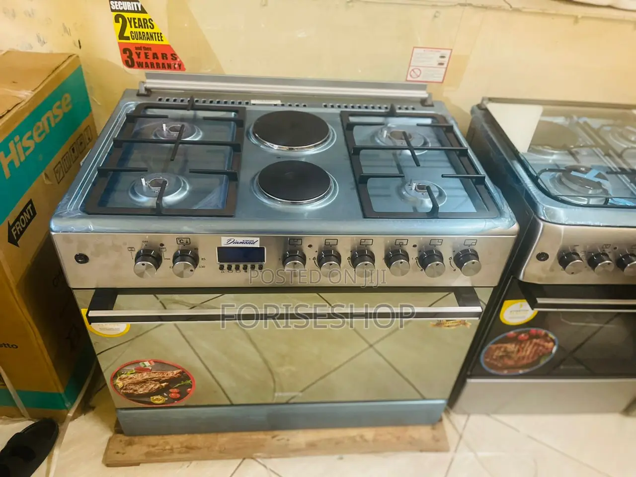 Blueflame 4gas + 2electric Cookers (60+90)Cm Digital Timer
