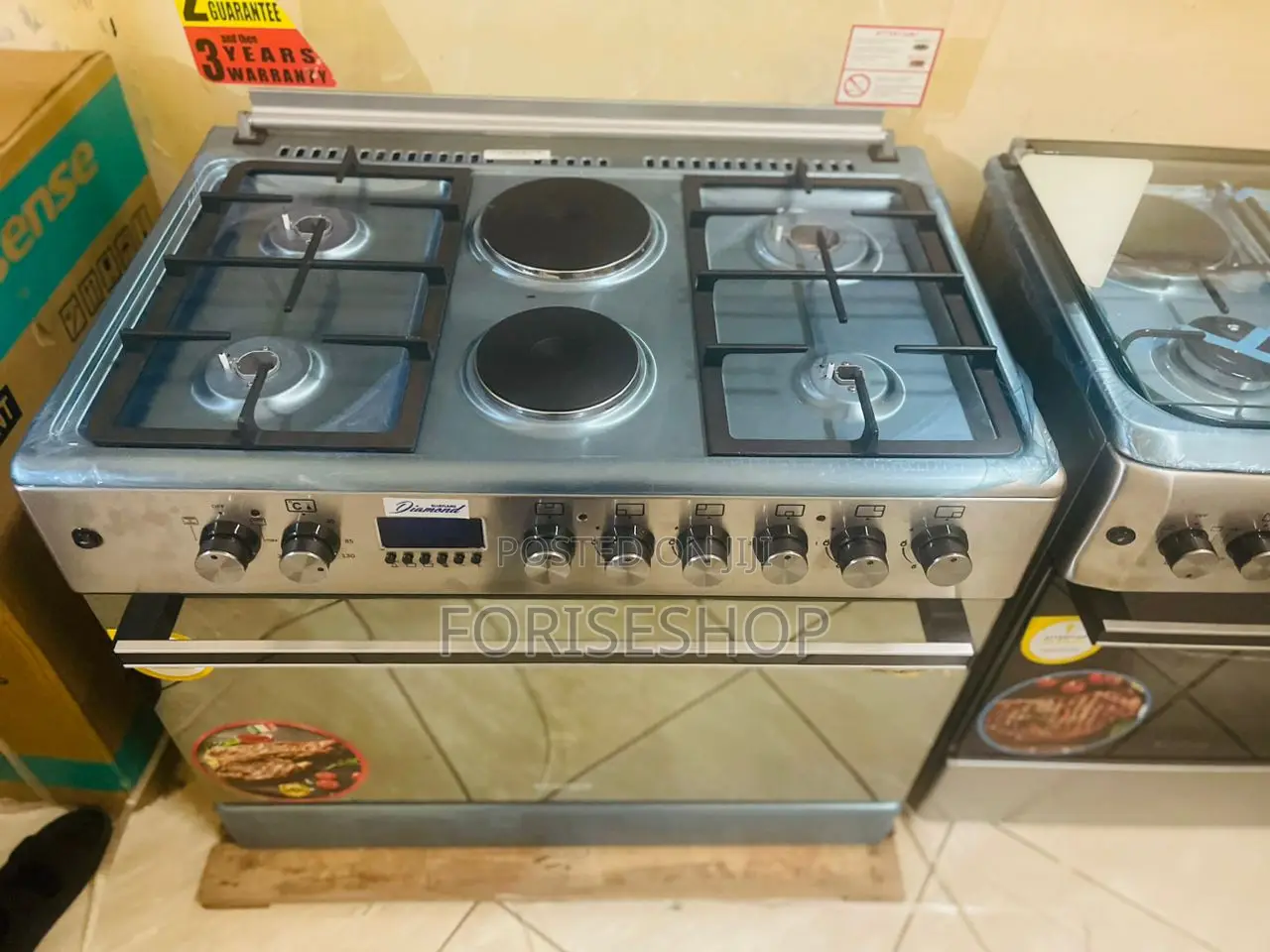 Blueflame 4gas And 2electric Cookers 60×90cm Digital Timer