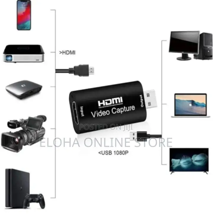New 1080P HDMI to USB Video Capture Card Recorder