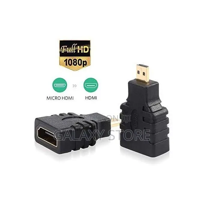 Micro HDMI to HDMI Adapter Connector HD 1080P