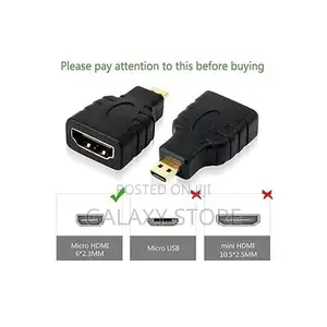 Micro HDMI to HDMI Adapter Connector HD 1080P