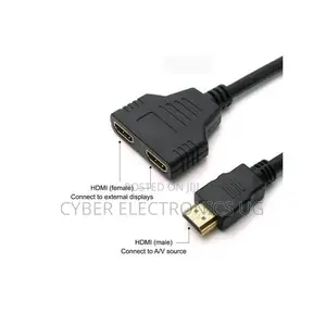 2x HDMI Splitter HDMI (Male) to Dual HDMI (Female)
