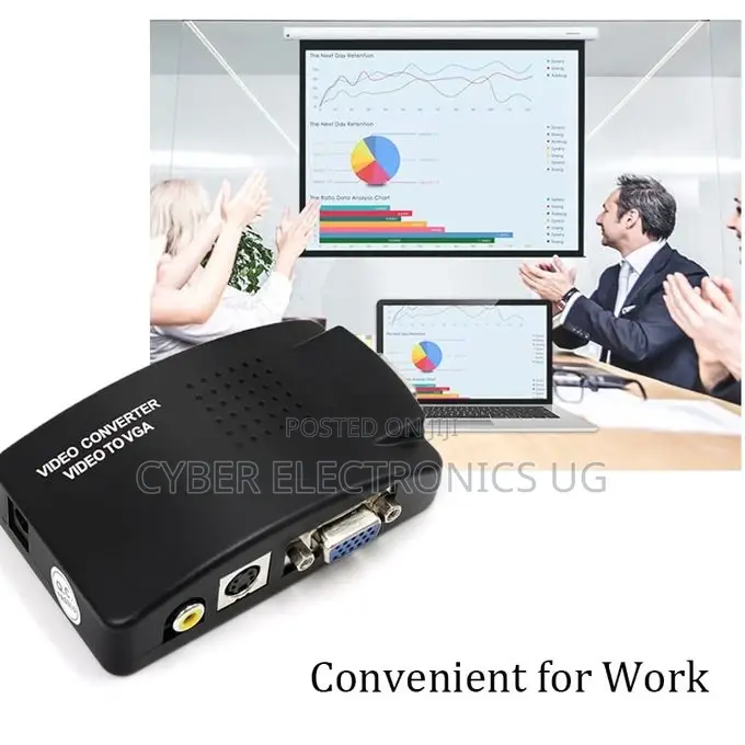 AV to VGA Adapter Rca VGA Converter PC Laptop Video TV Rca