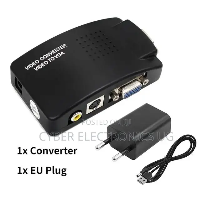 AV to VGA Adapter Rca VGA Converter PC Laptop Video TV Rca