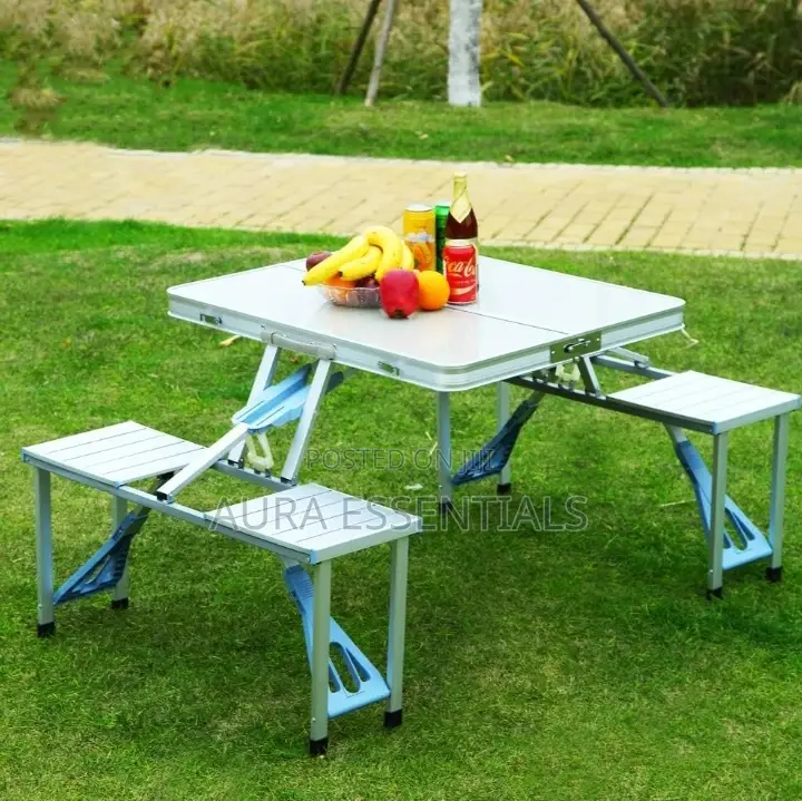Aluminum Alloy Outdoor Camping Picnic Table
