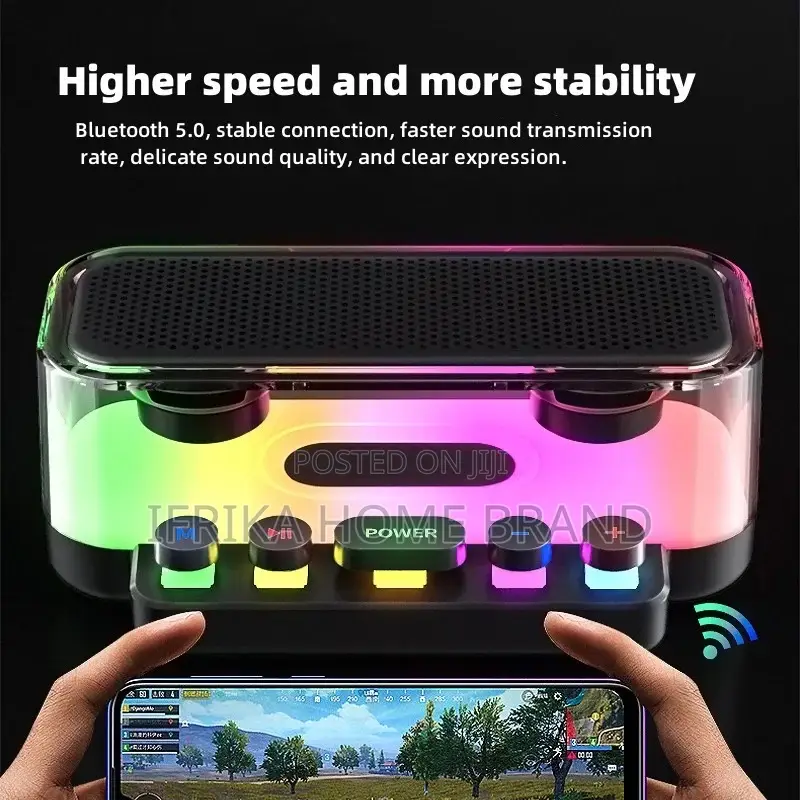 RGB Transparent Colorful Wireless Bluetooth Speaker