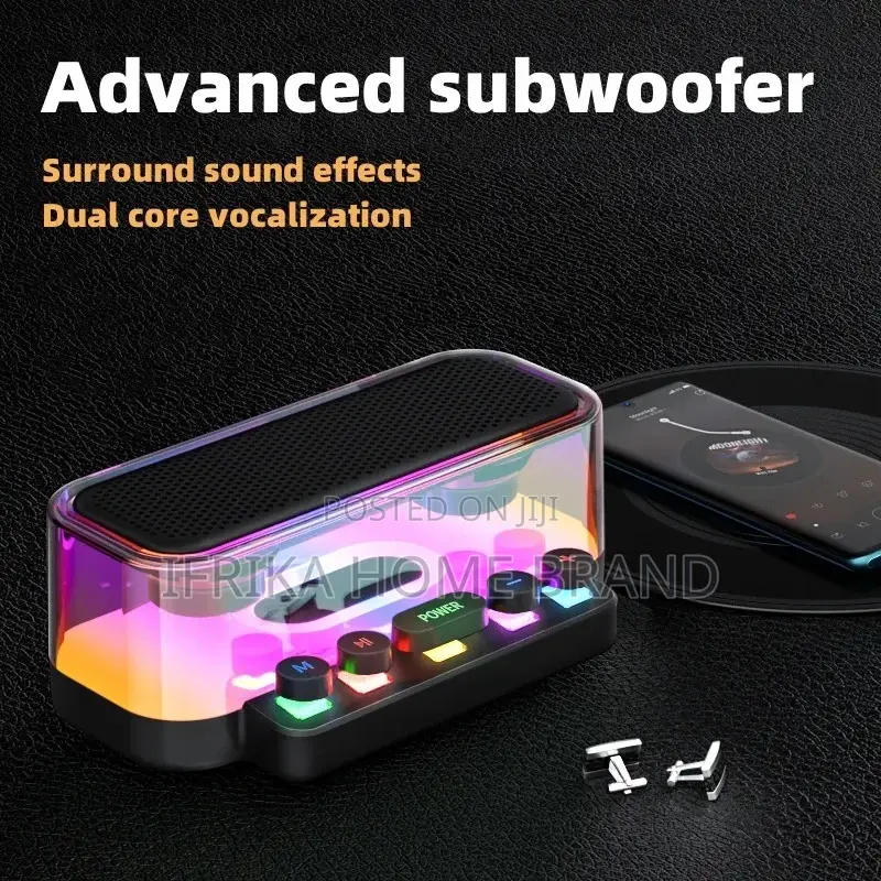 RGB Transparent Colorful Wireless Bluetooth Speaker
