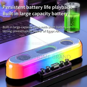 RGB Transparent Colorful Wireless Bluetooth Speaker Soundbar