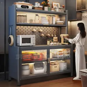 Dish Rack Cabinet Container Corner Shelf Storage Sideboard
