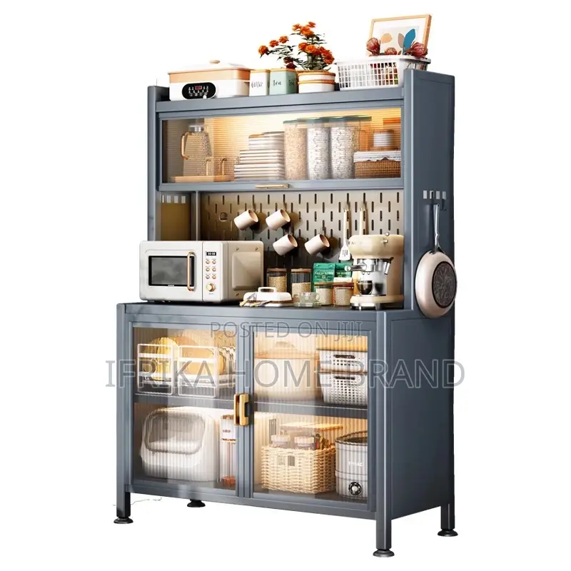 Dish Rack Cabinet Container Corner Shelf Storage Sideboard