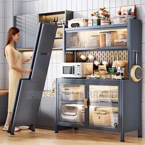 Dish Rack Cabinet Container Corner Shelf Storage Sideboard