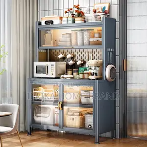 Dish Rack Cabinet Container Corner Shelf Storage Sideboard