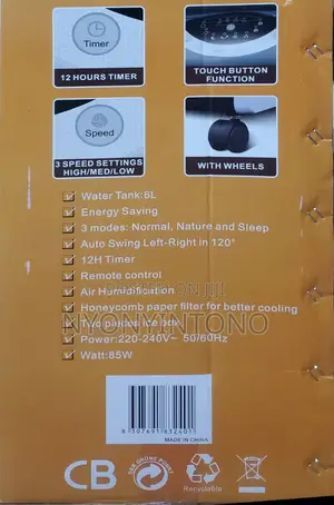 Sayona High Qualityair Cooler With6l Water Tank 1yr Waranty