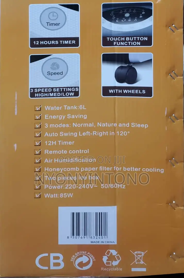 Sayona High Qualityair Cooler With6l Water Tank 1yr Waranty