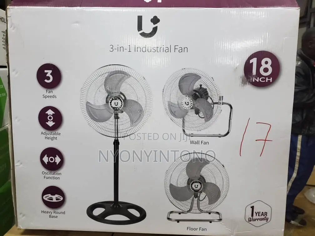 Very Strong and Durable Metallic 18" Stand Fan.