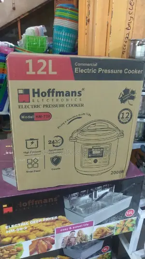 Hoffmans 12L Electric Multifunction Pressure Cooker - Silver