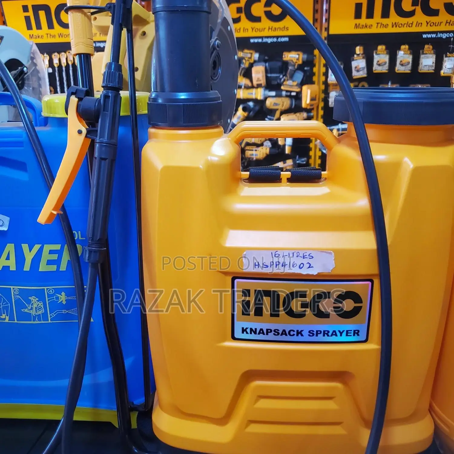Ingco 16L Manual Knapsack Sprayer-hspp41602