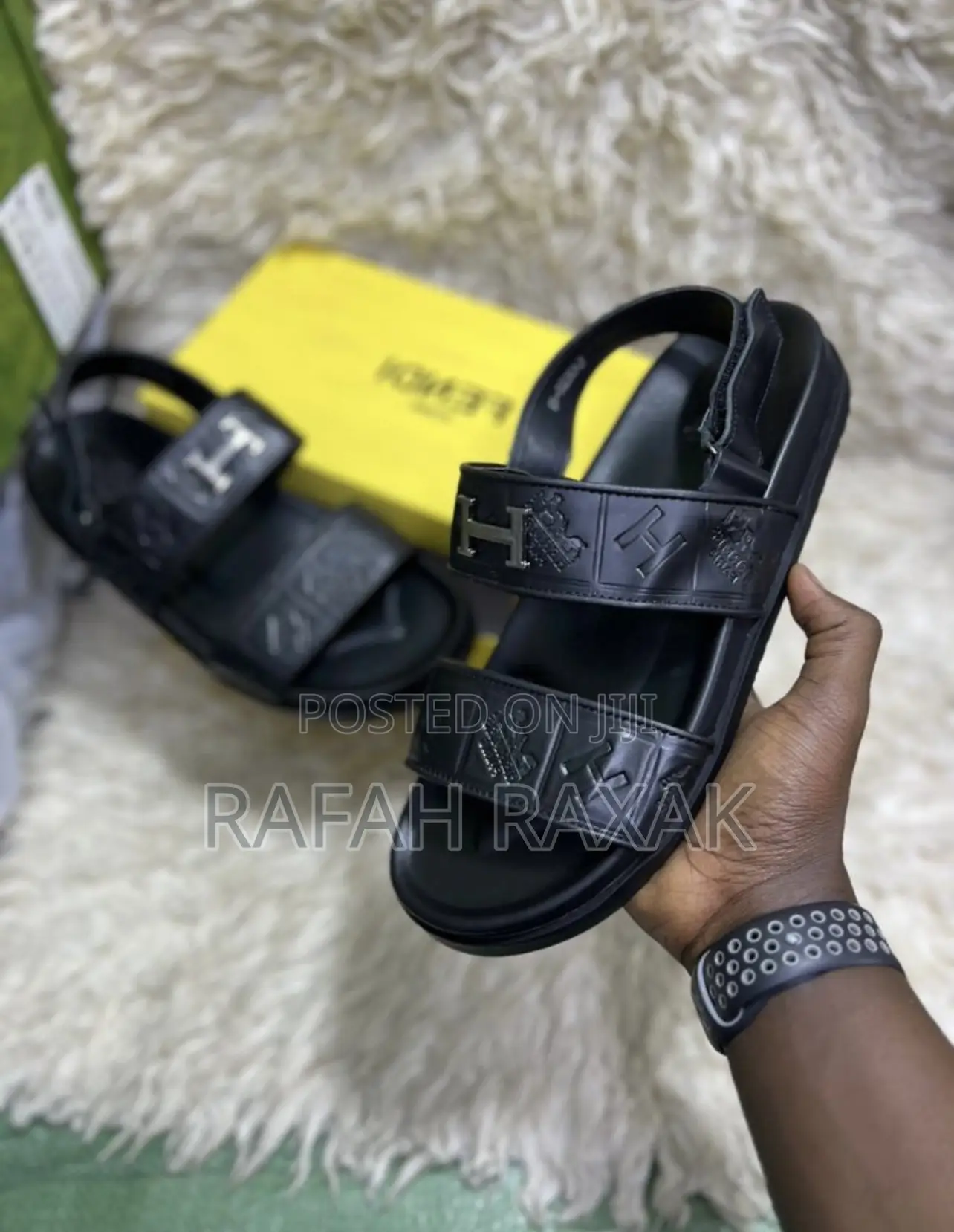 Original Classy Men’S Hermes Casual Premium Leather Sandals