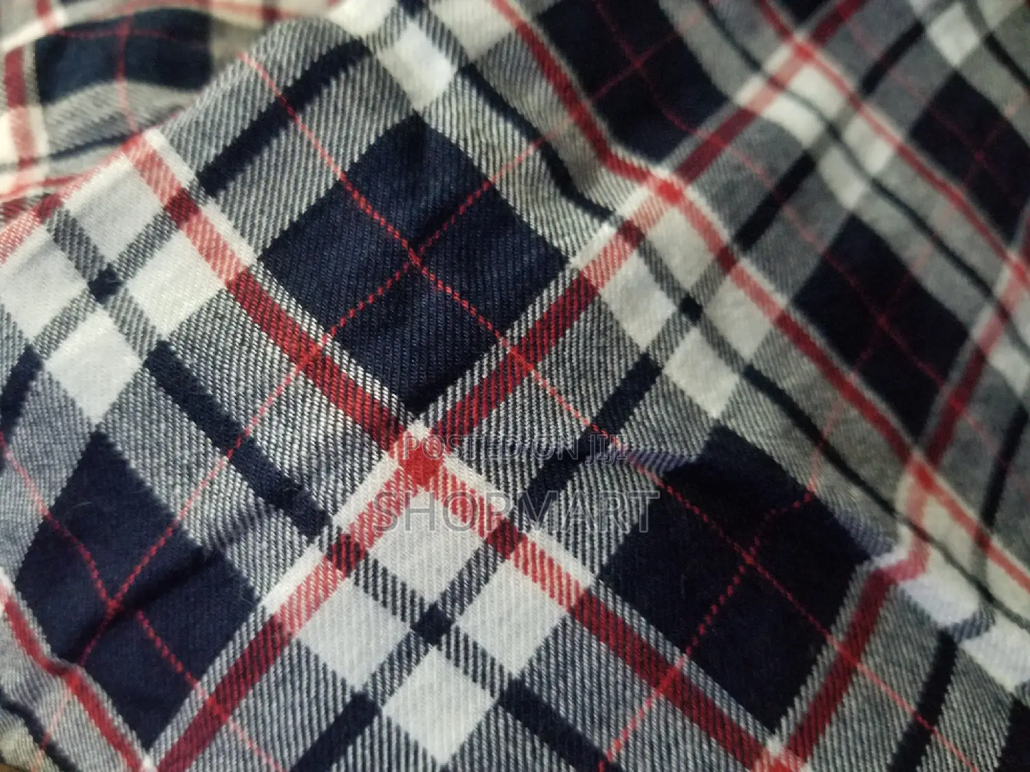 Mens Checkered Plaid Shirt