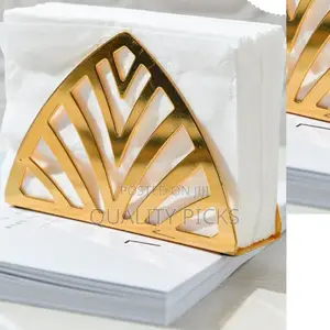 Stainless Gold Tissue Holder