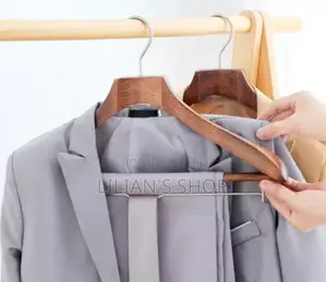 1 Pc Wooden Clothes Hangers