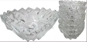 1 Big and 6small Glass Delisoga Fruit Salad Bowl