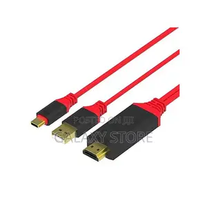 Type C to Hdmi Hd Tv HDTV Adapter Cable Usb Power Supply