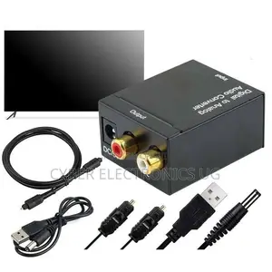 Digital to Analog Audio Converter Optical Fiber Toslink Coax