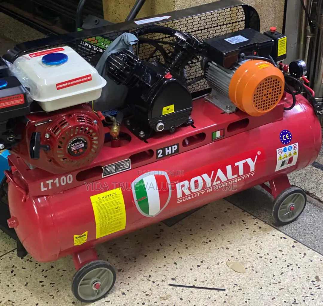 Air Compressor Electricity and Petrol 100 Litre