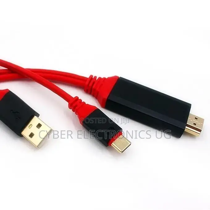  USB 3.1 Type C Phone to HDMI TV/HDTV Video Convert Cable