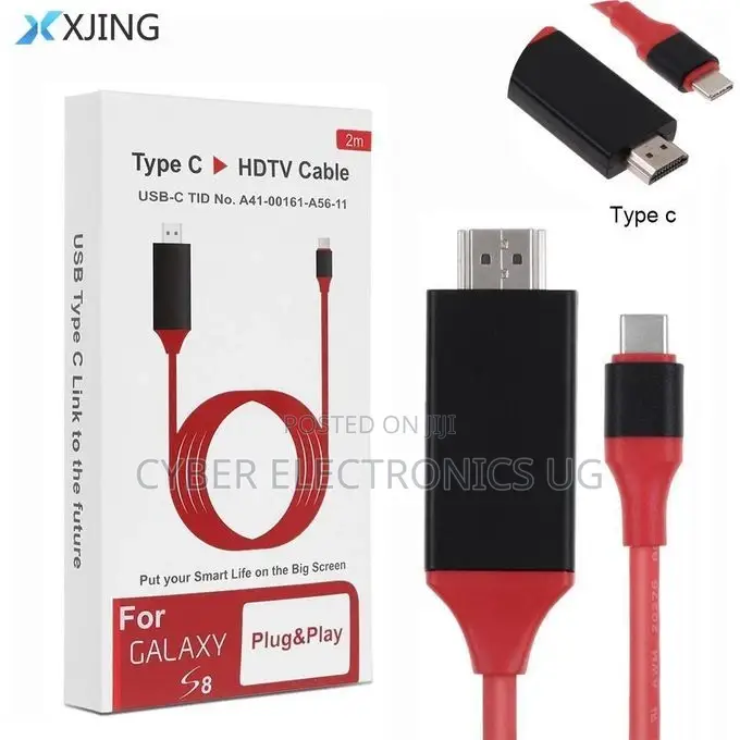 USB 3.1 Type C Phone to HDMI TV/HDTV Video Convert Cable