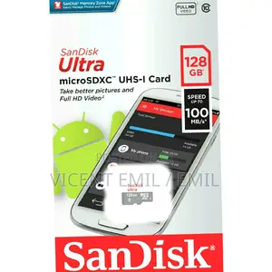 Sandisk Ultra 128GB Micro SD Card SDHC UHS-I Memory Card
