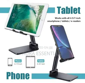 Metal Adjustable Anti Slip Mobile Holder for Table Desktop