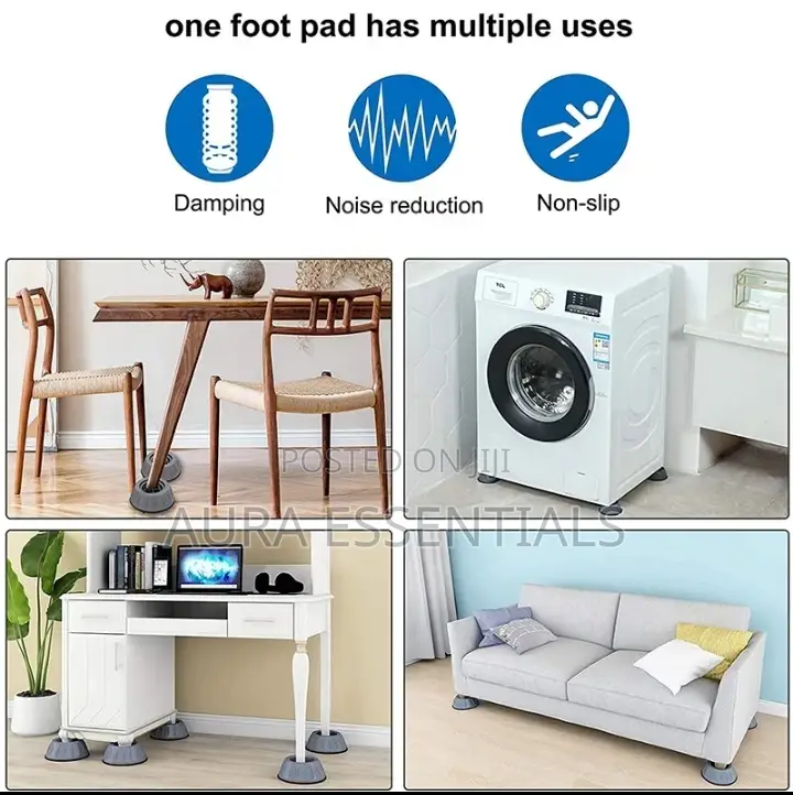 New Anti Vibration Pads Washing Machine Rubber Feet Legs