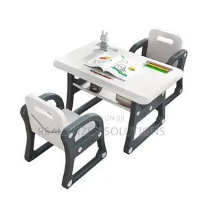 Multifunctional Children's Non-Slip 1 Table and 2 Chair Set
