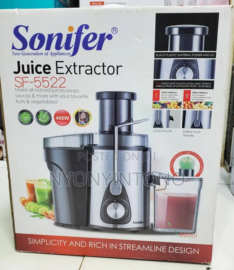 Sonifer High Quality Juice Extractor With 14months Warranty
