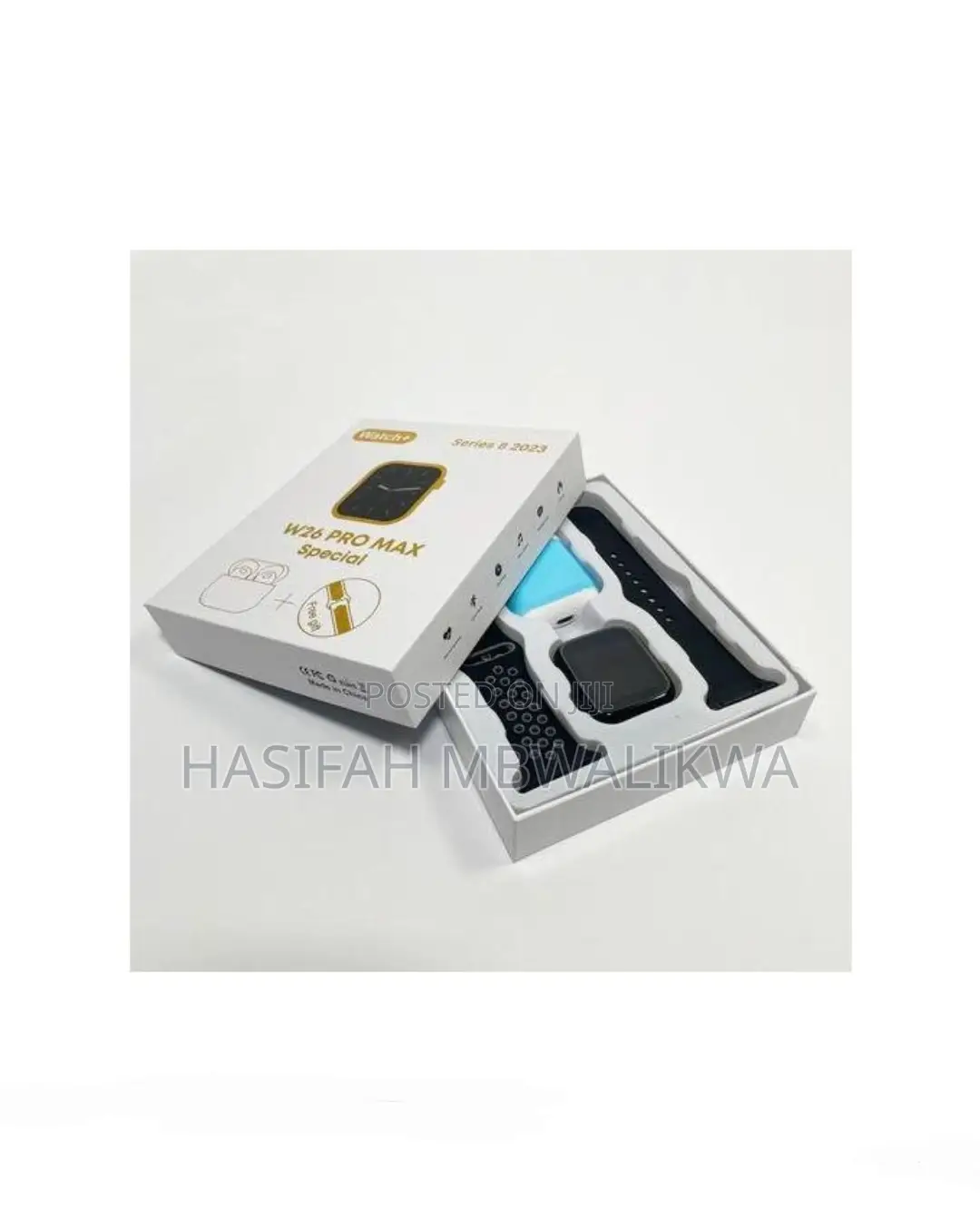 W26 PRO MAX Smartwatch WIRELESS Earphone 2 in 1.