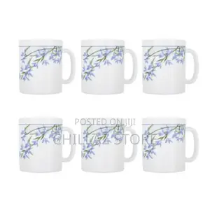 Luminarc 6 Pieces of Luminarc Tea Coffee Mug Cups-Blue