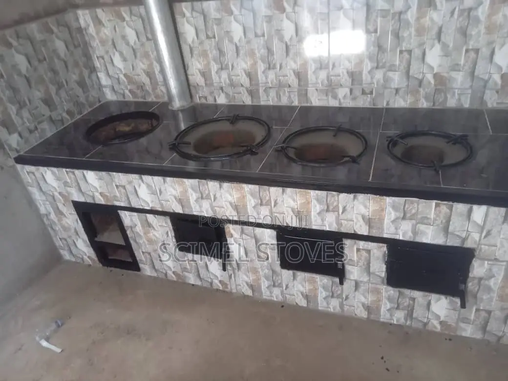 4 Potholes Charcoal Firewood Cook Stove With an Oven/ BBQ