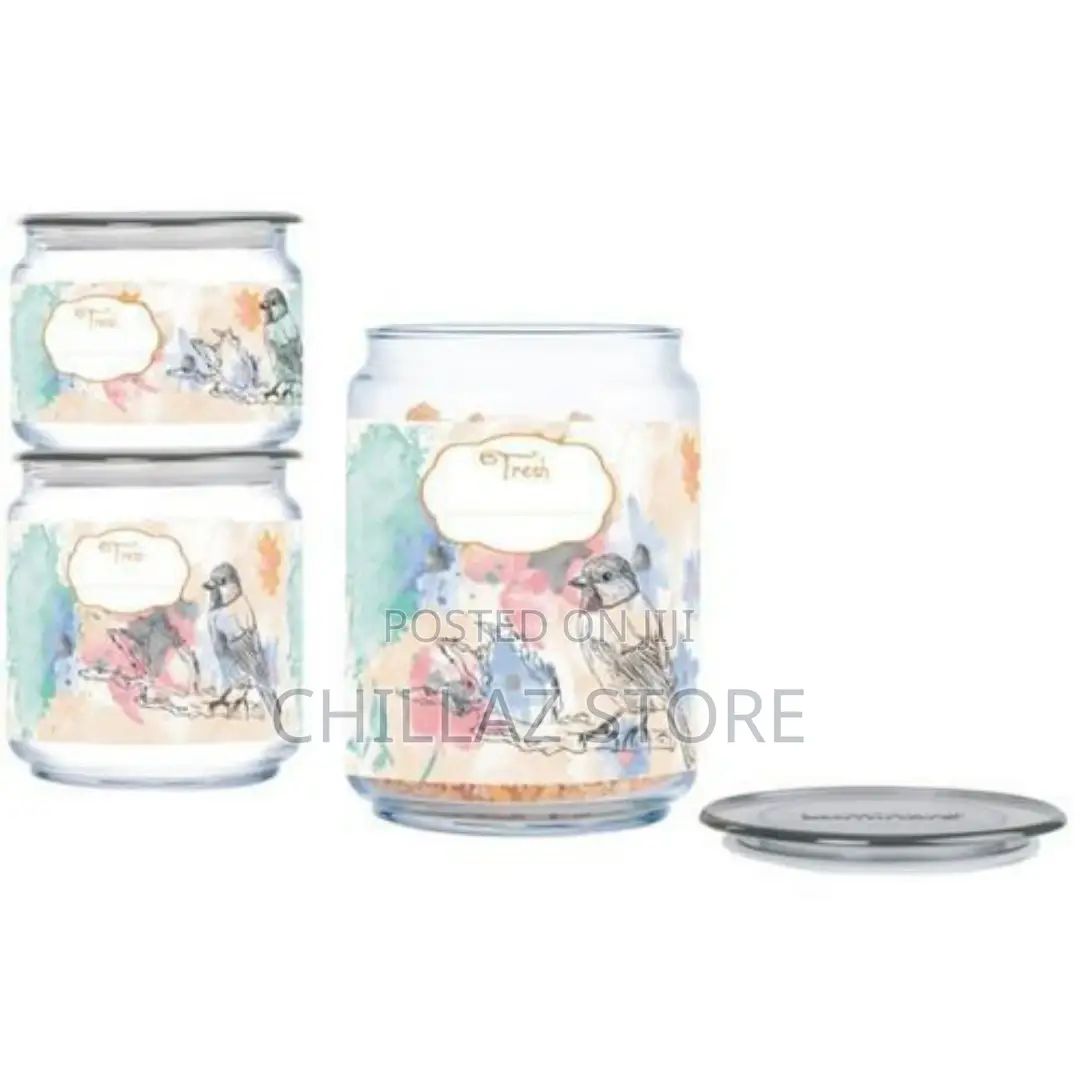 Luminarc 3 Piece Happy Bird Sugar Bowl, Food Storage