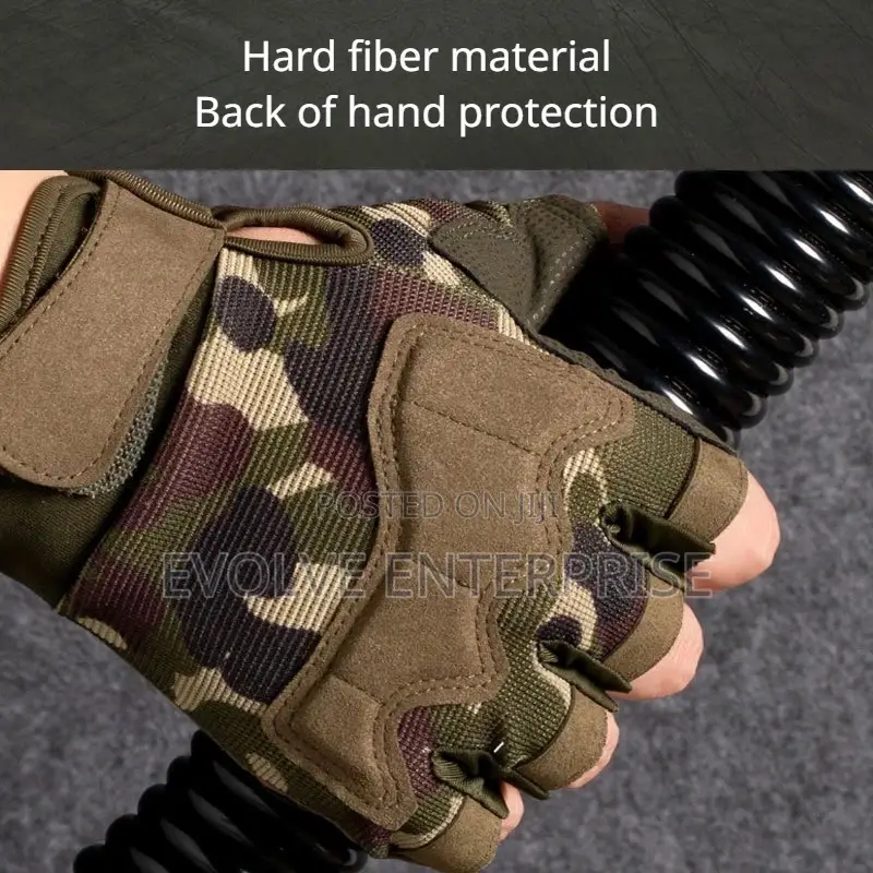 Military Army Fingerless Anti-Slip Gloves